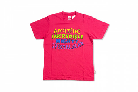 Uniqlo Marvel Comics x Jason Polan Amazing Pink Tee Uniqlo Marvel Comics x Jason Polan Amazing Pink Tee