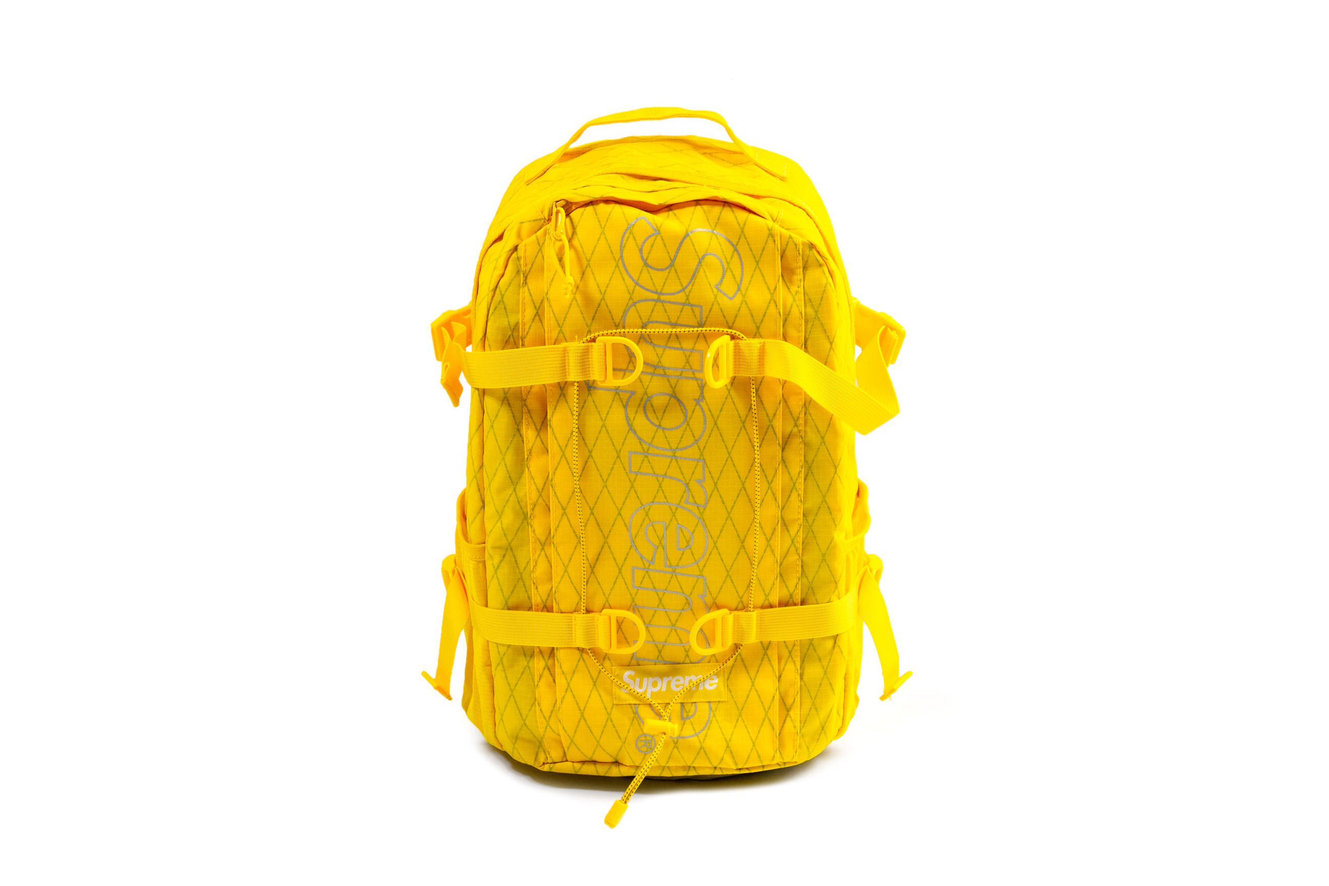 yellow supreme backpack