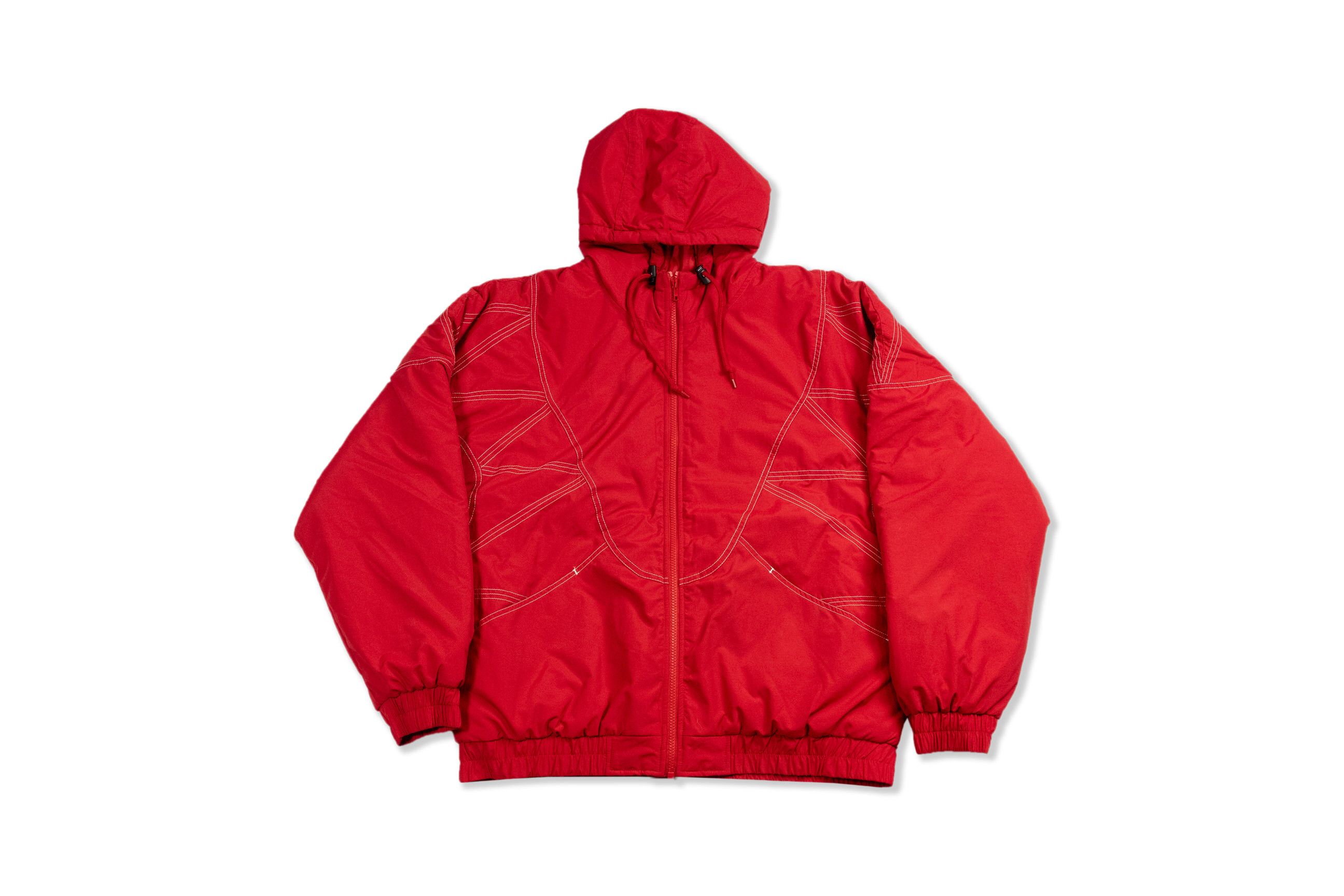 supreme zig zag stitch puffy jacket