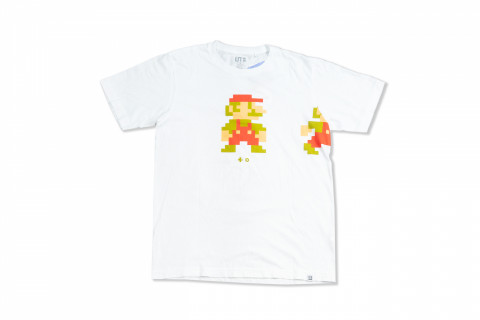 Uniqlo Nintendo Super Mario Family Museum Big Mario White Tee Uniqlo Nintendo Super Mario Family Museum Big Mario White Tee