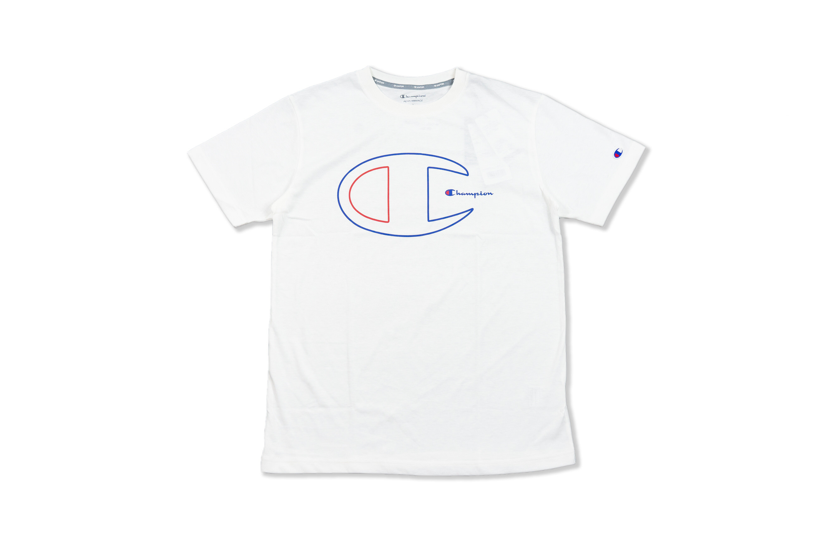 Champion Big Logo Perfomance Tee White - C3-Ps325-As - Glab.Vn