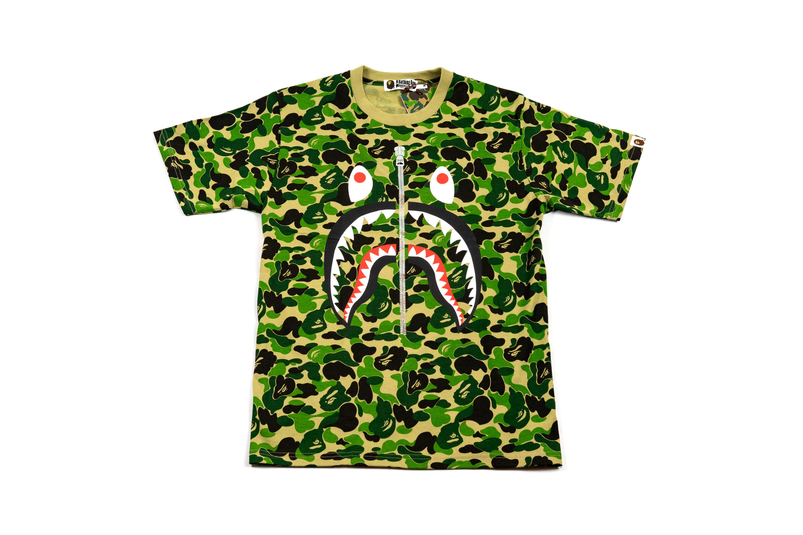 Buy Bape Green Camo Shirt Cheap Online