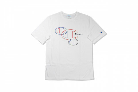 Champion Life Multi Script Logo White T-Shirt - T1919G 549956