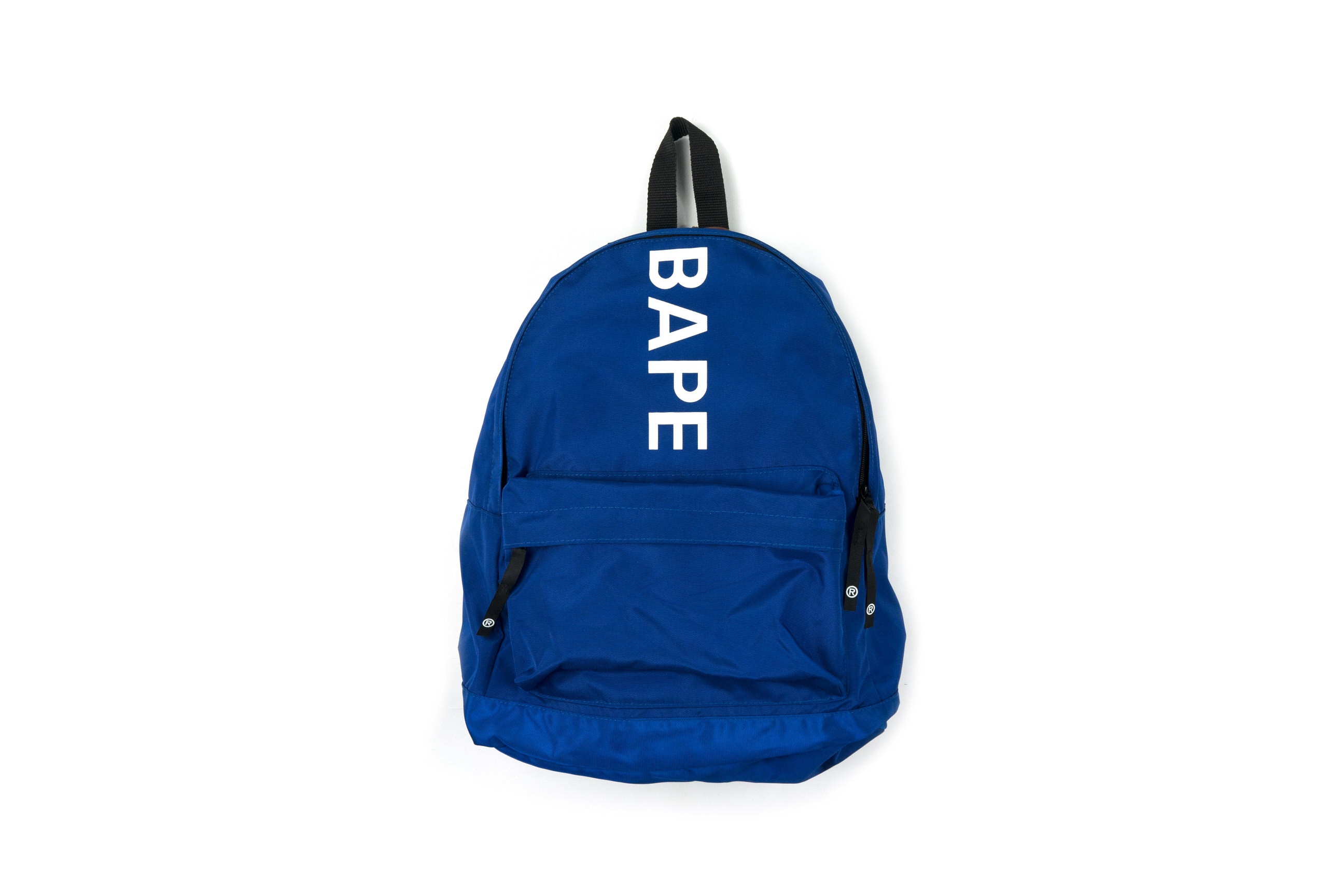 blue bape backpack