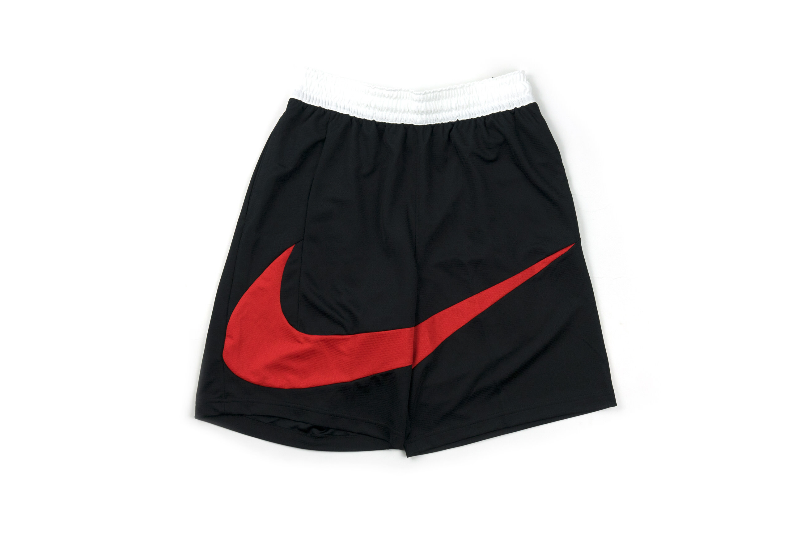 nike red and black shorts