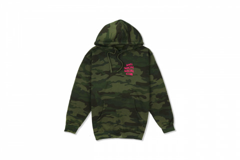Anti Social Social Club Break Me Green Camo Hoodie