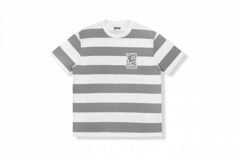Conic C-GARET Logo Striped Dollar Grey Tee