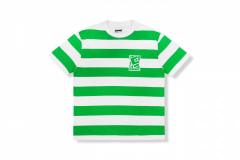 Conic C-GARET Logo Striped Leaf Green Tee