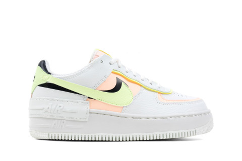 Nike Air Force 1 Shadow Summit White Barely Volt Crimson Tint (W)