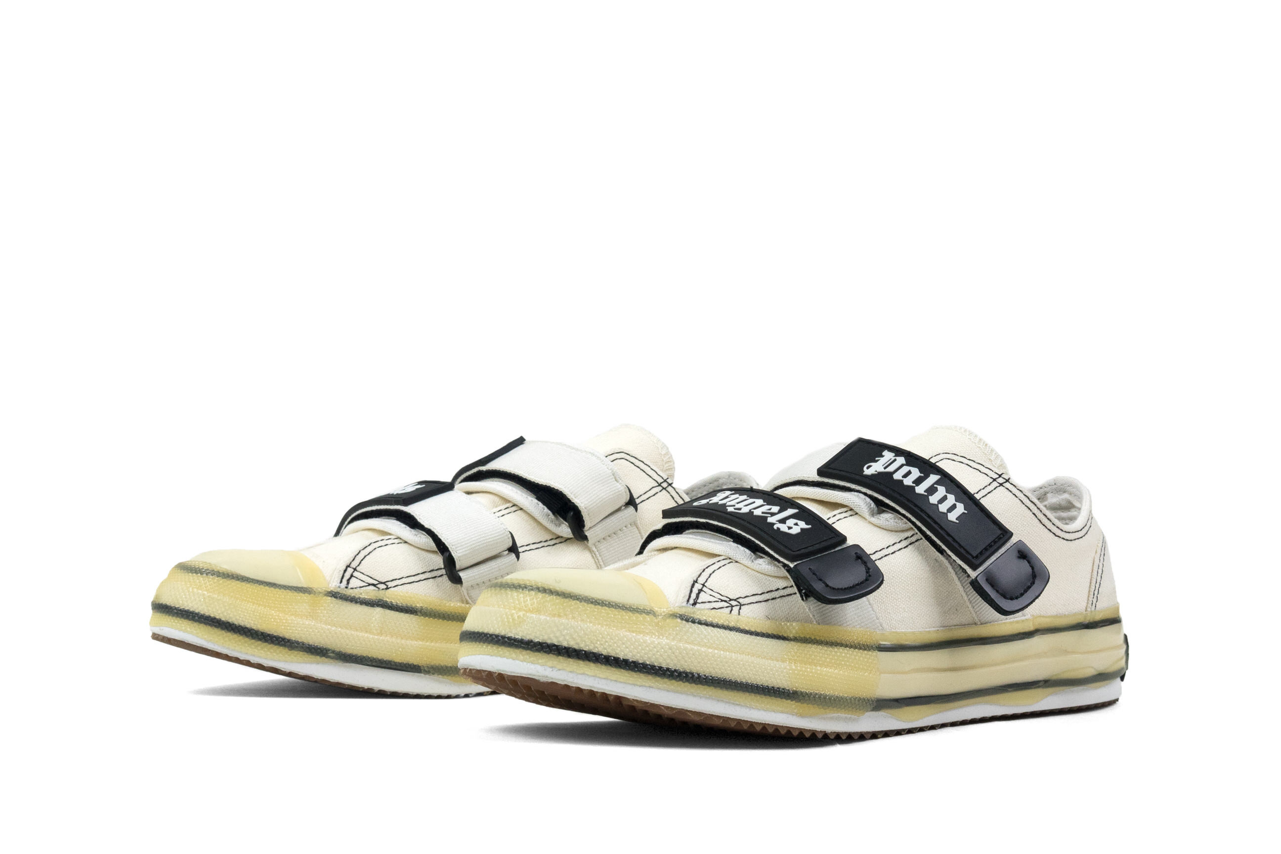 palm angels white logo vulcanized sneakers
