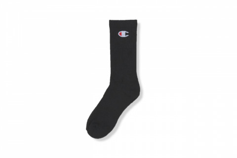 Champion Small Logo Crew Socks Black Champion Small Logo Crew Socks Black
