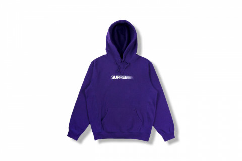 Supreme Motion Logo Hoodie Purple