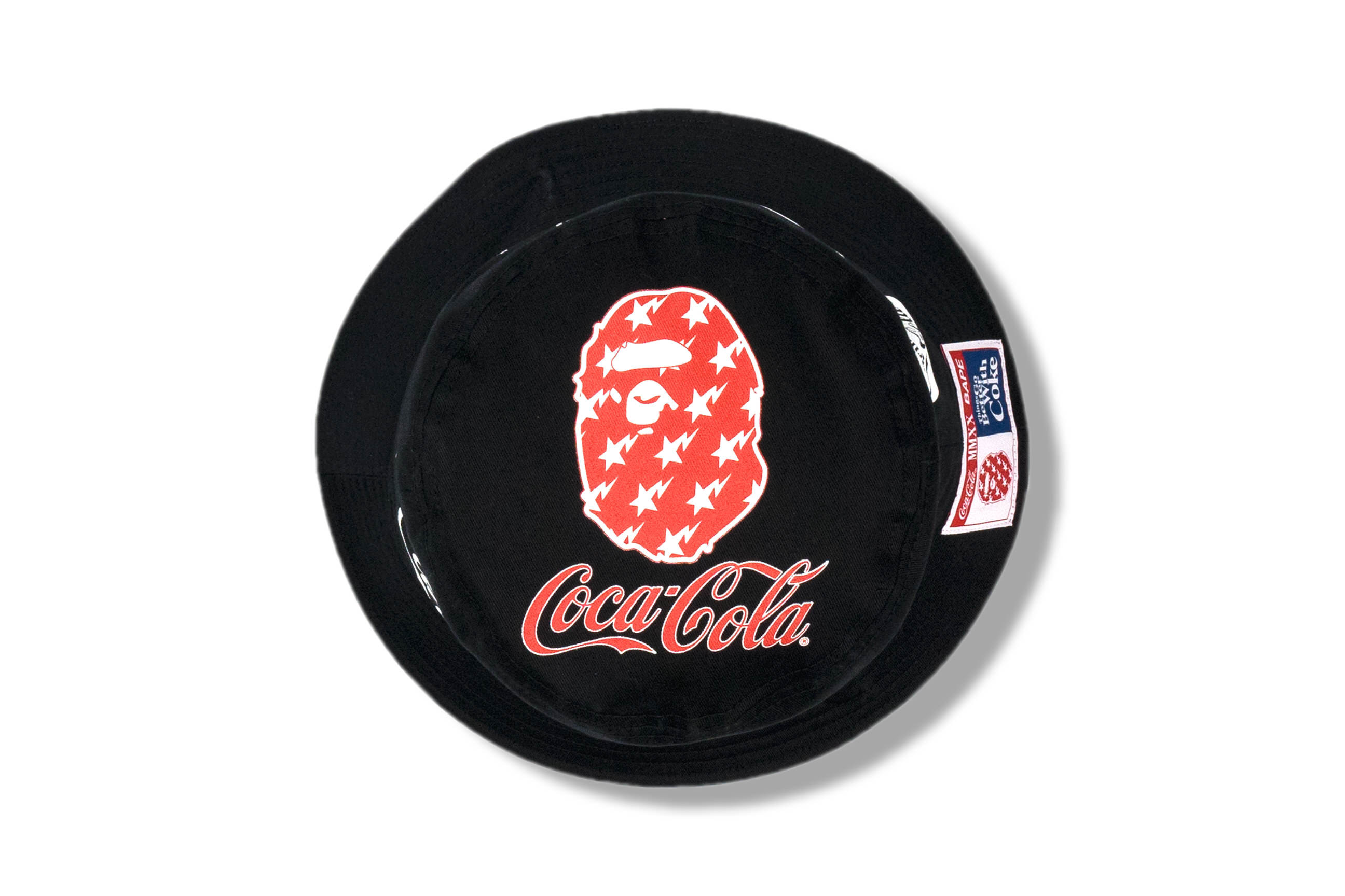 BAPE x Coca Cola Bucket Hat Black - GLAB.VN