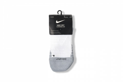 Nike Dry-Cushioned Low Training Socks Dri Fit 3 Pack White