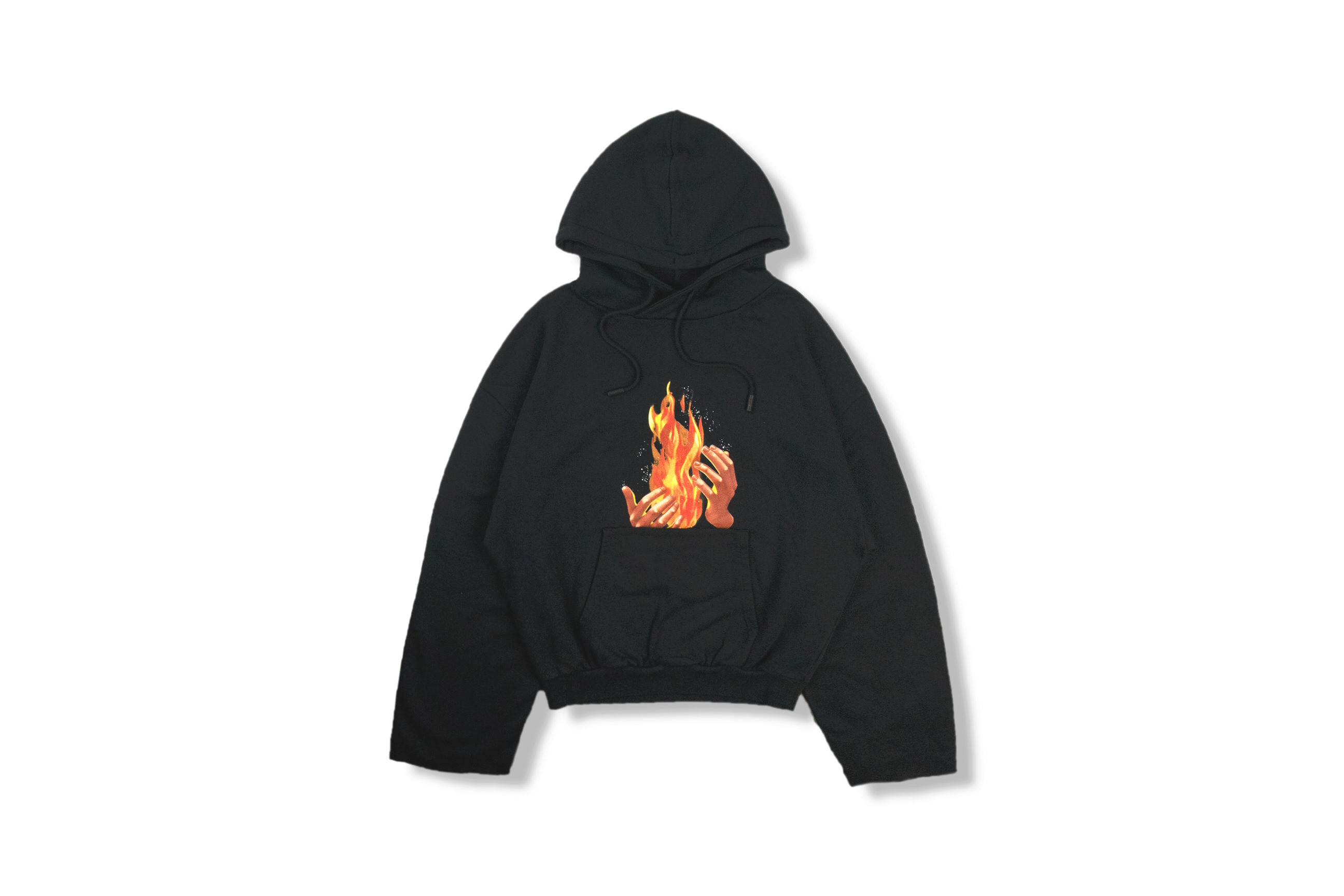OFF-WHITE Diag Fire Back Zip Hoodie 