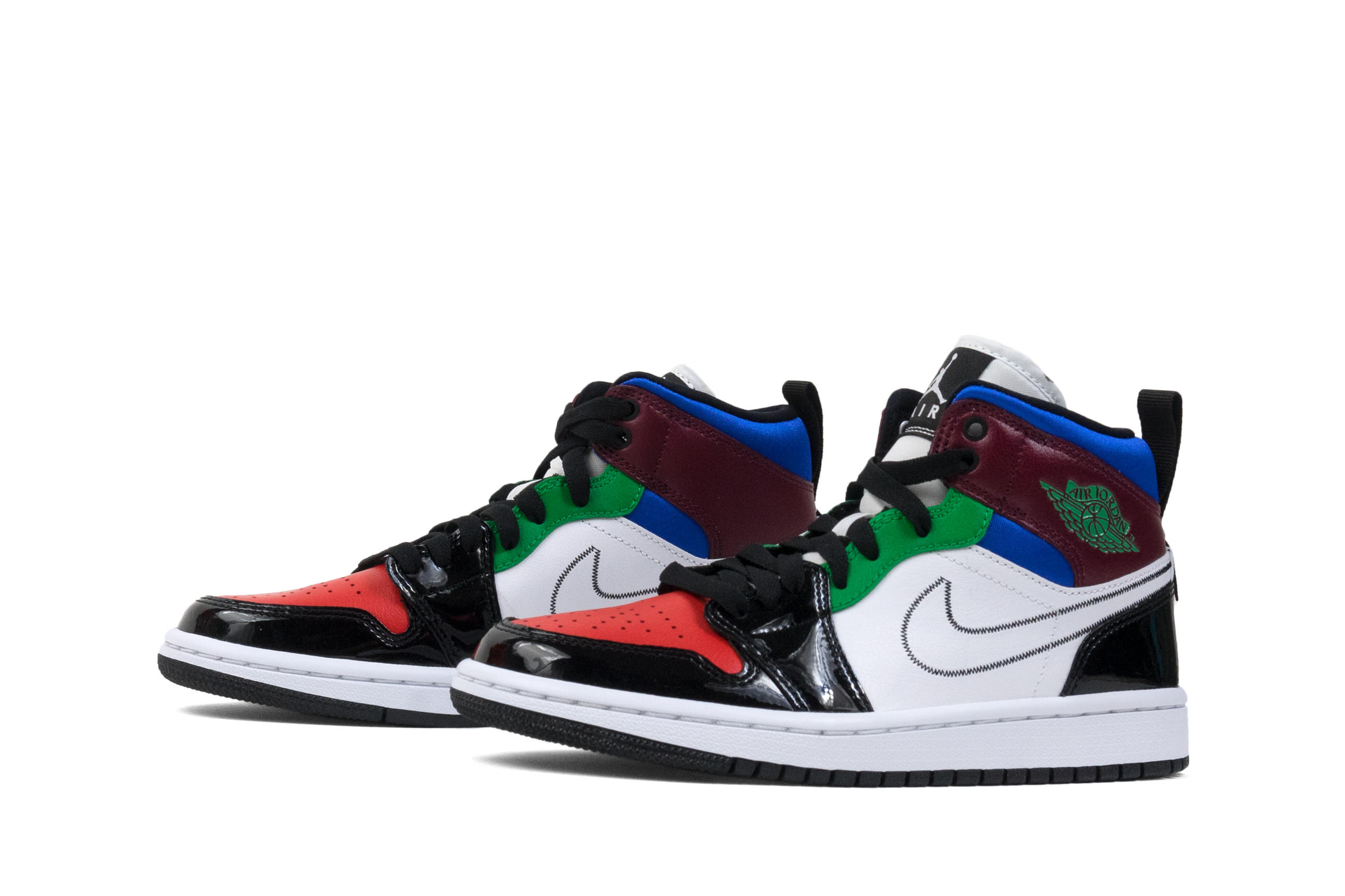 air jordan 1 mid se wmns multicolor