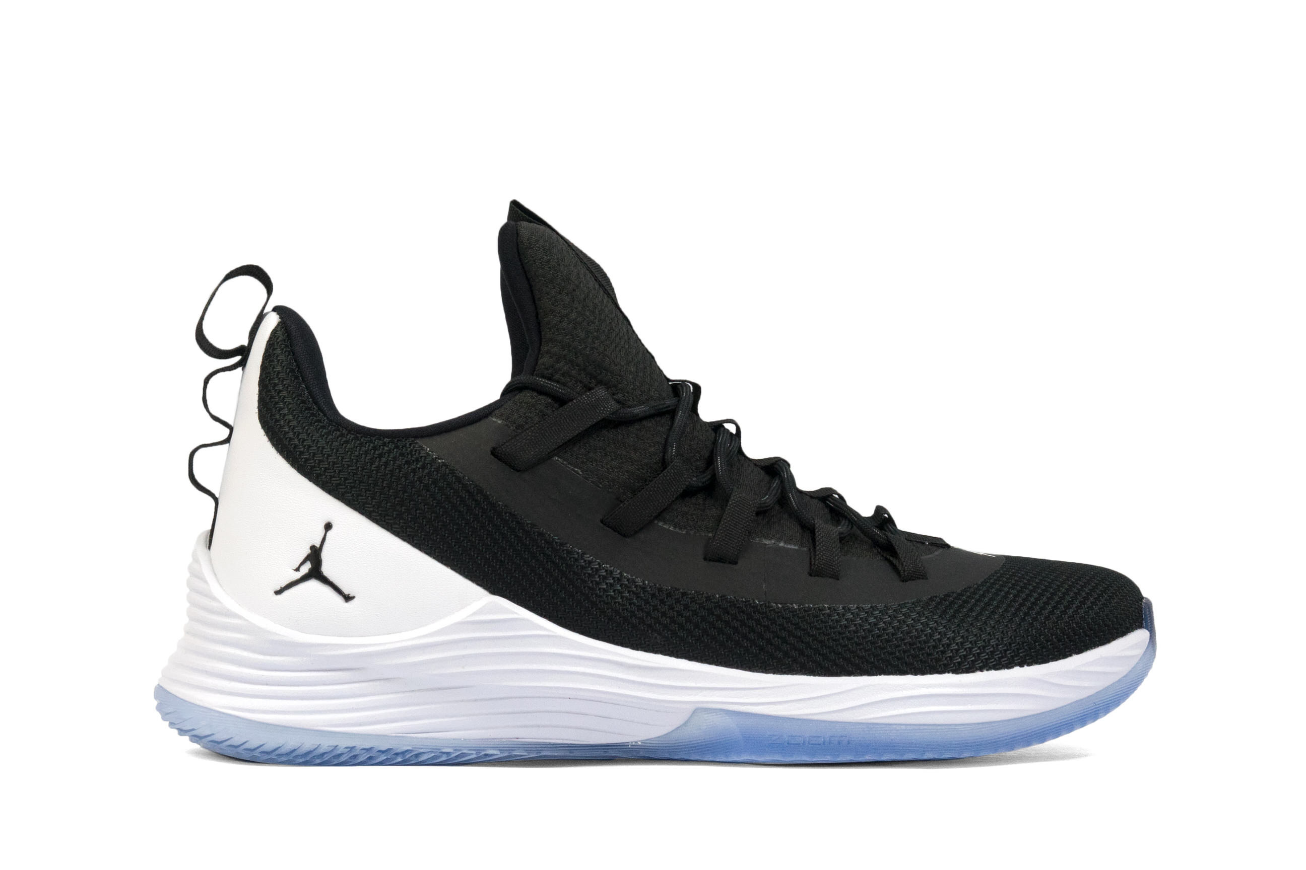jordan ultra fly 2 low black white