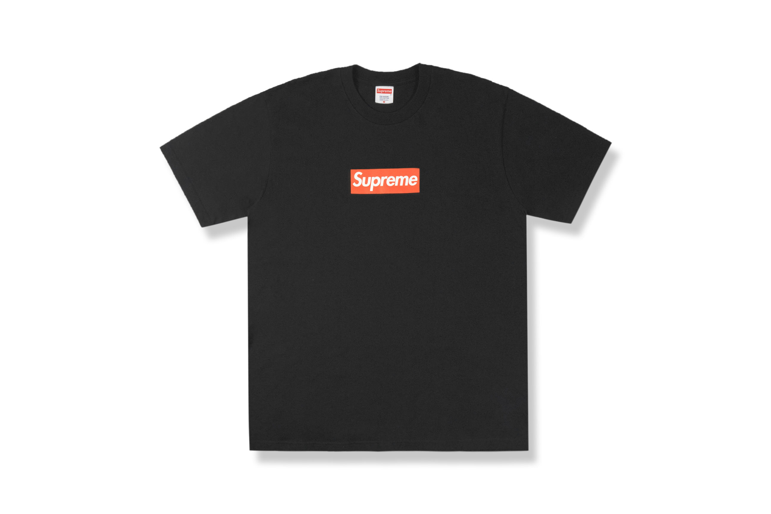 supreme box logo tee black