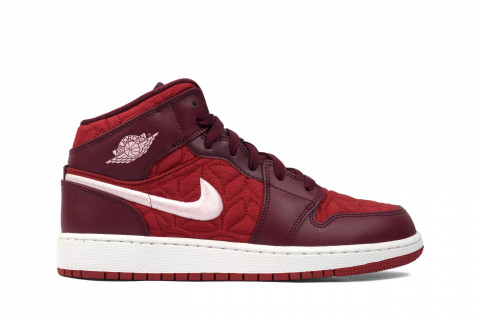 Air Jordan 1 Mid SE Red Quilt (GS)
