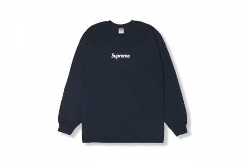 Supreme Box Logo L/S Tee Navy