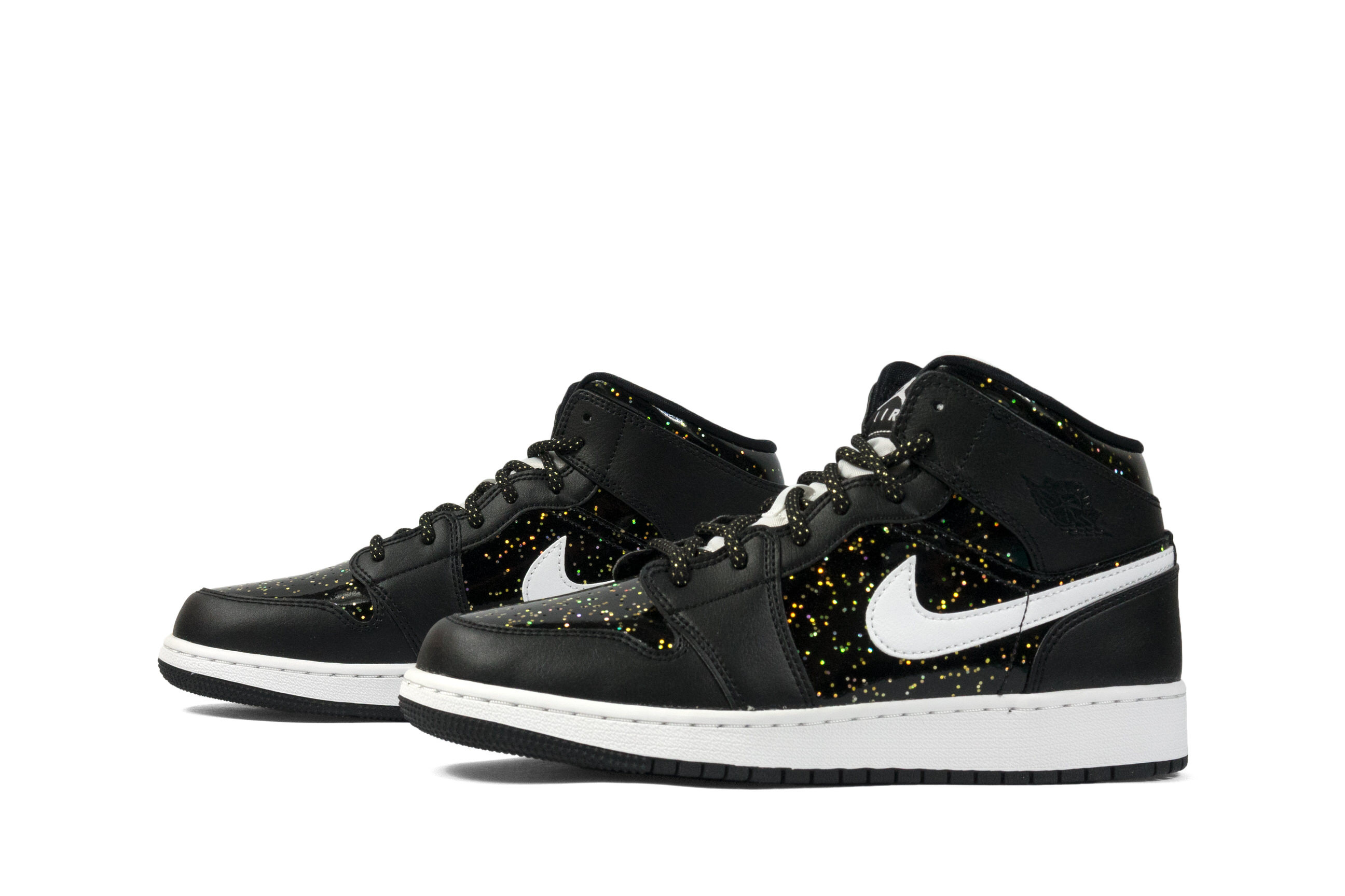 Jordan 1 Mid Glitter Black BQ6472-001 Release Info | SneakerNews.com