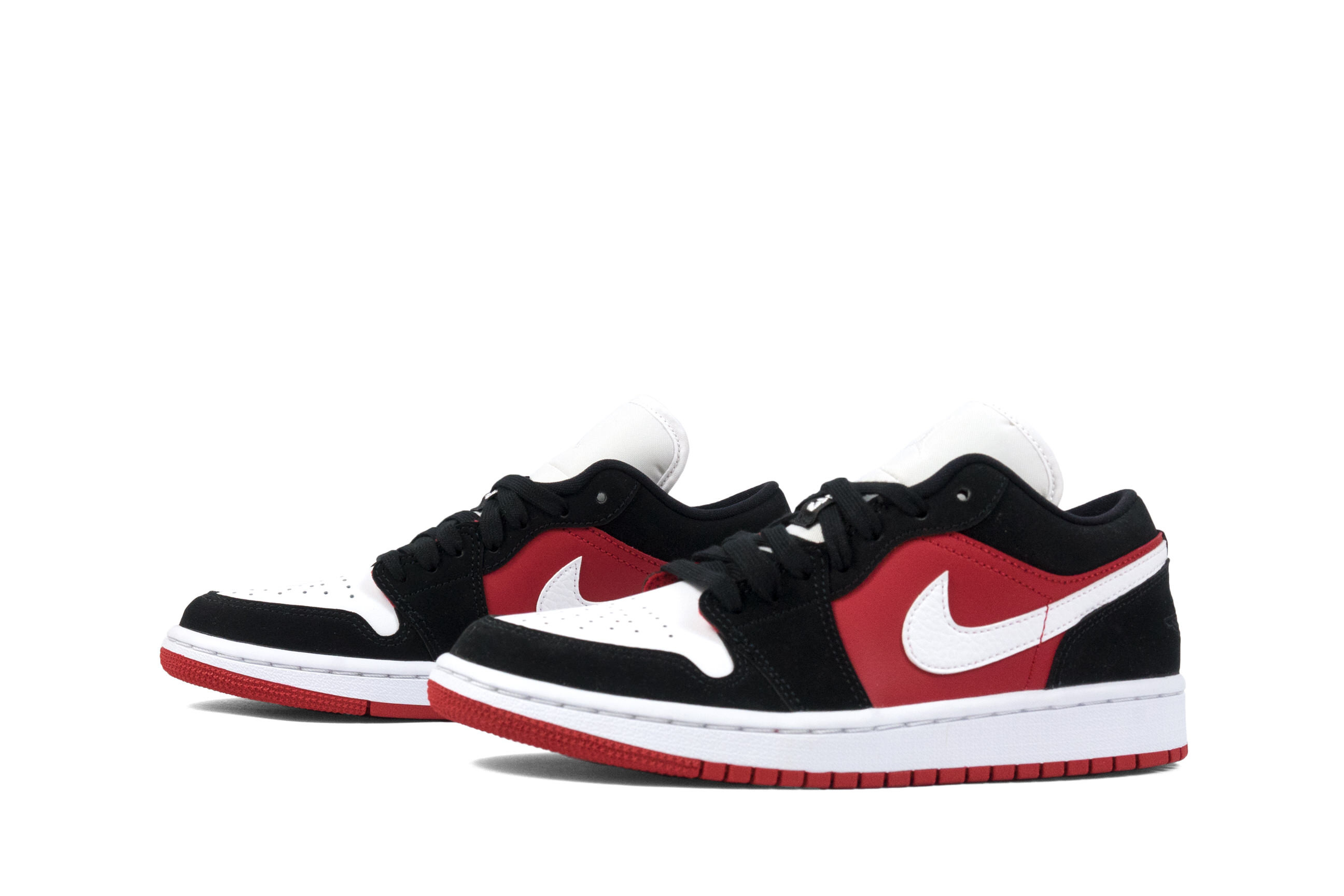 air jordan low black white gym red