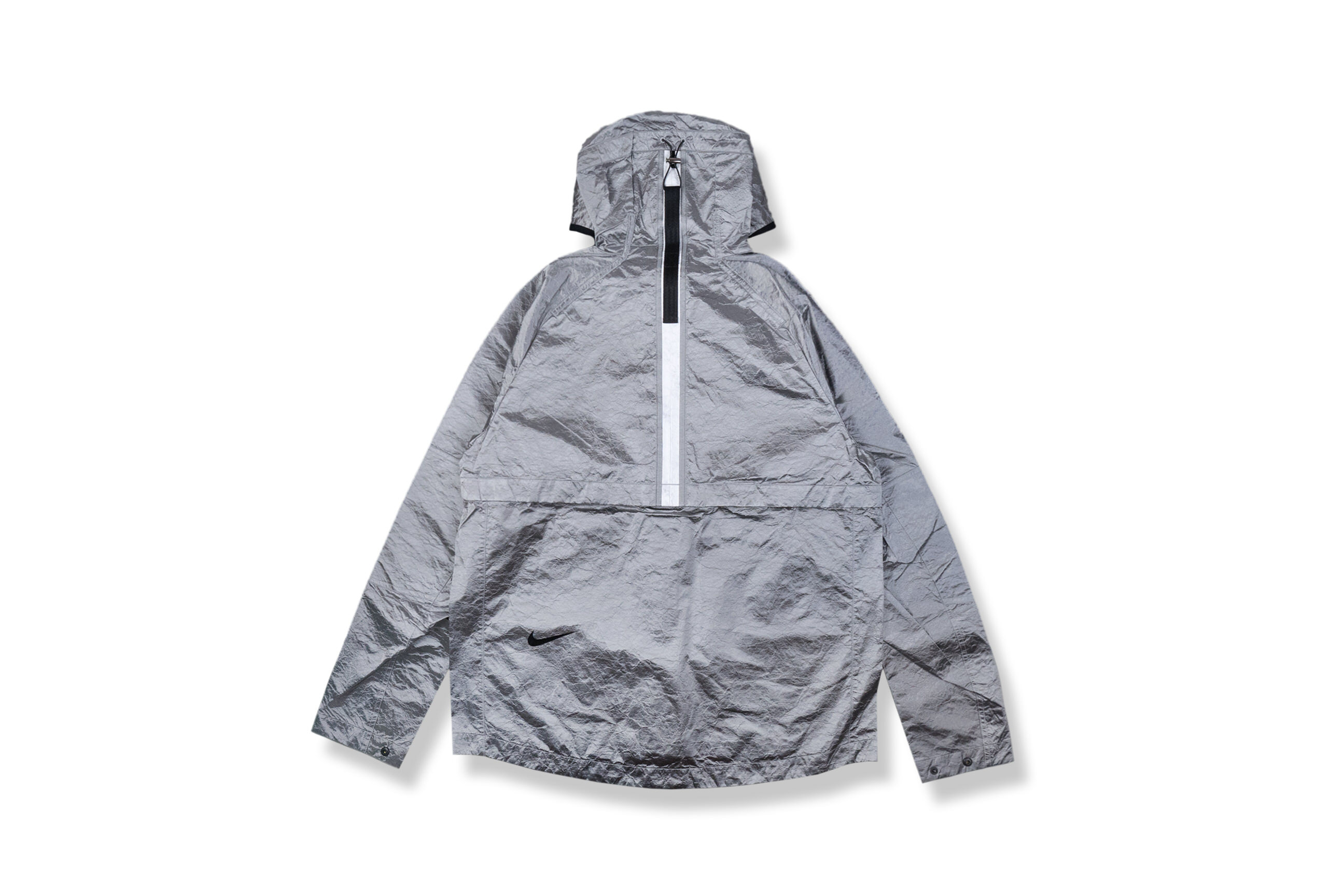 nike tech pack metallic silver jacket