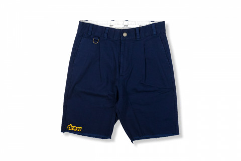 Drew House Stretch Twill Pleated Short - Navy