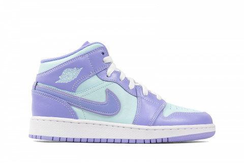 Air Jordan 1 Mid GS Purple Glacier Blue