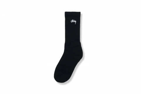 Stussy Stock Crew Sock Black