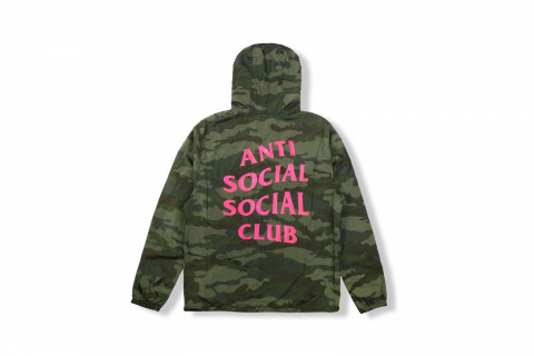 ANTI SOCIAL SOCIAL CLUB FULL ZIP GREEN DARK CAMO