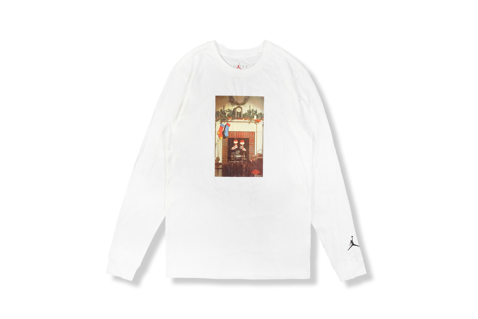 Air Jordan Long Sleeve Jumpman Chimney TShirt White GLAB.VN