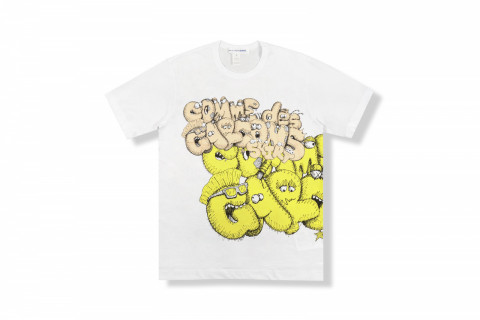 CDG Shirt x KAWS T-shirt White/Yellow