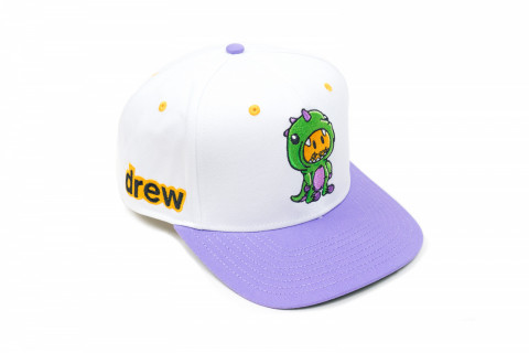 Drew House Dino White Purple Snapback