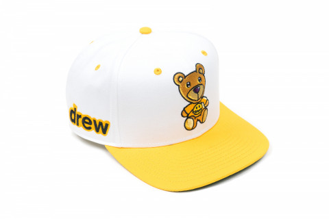 Drew House Teddy White Yellow Snapback
