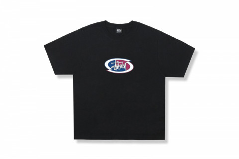 Stussy Split Oval Black Tee