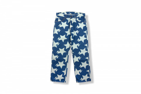 BAPE Sta Pattern Loose Fit Denim Pants