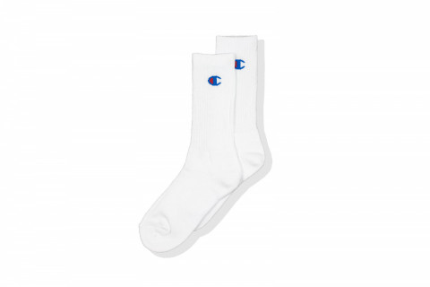 Champion Small Logo White Long Socks