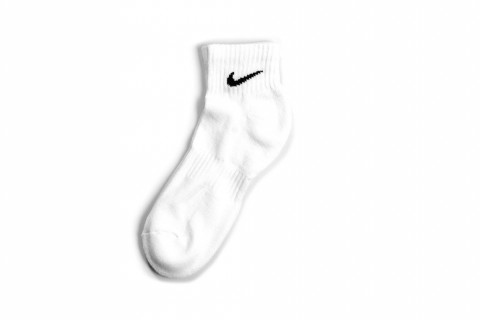 Nike Dri-Fit Everyday Cotton Cushioned Ankle White Socks