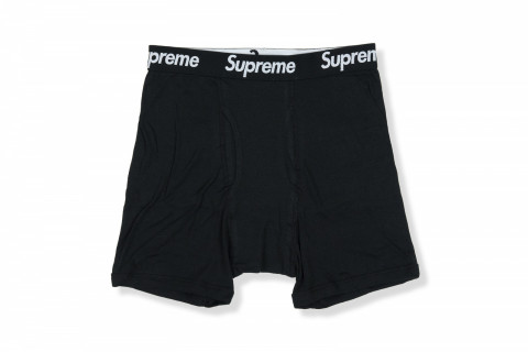 Supreme x Hanes Boxer Black