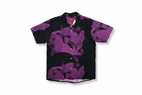 Supreme Bela Lugosi Rayon S/S Shirt Purple