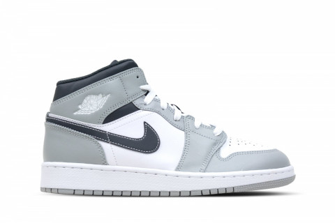 Air Jordan 1 Mid Light Smoke Grey (GS)