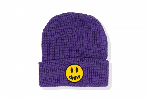 Drew House Mascot Waffle Purple Beanie 