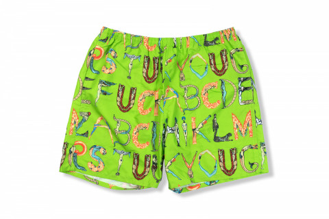 Supreme Alphabet Water Short Lime