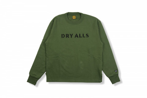 Human Made Dry Alls Military Sweatshirt Olive Drab