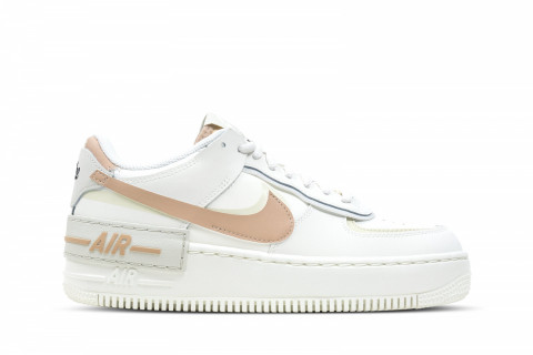 Wmns Nike Air Force 1 Low Shadow Sail Fossil Light Bone