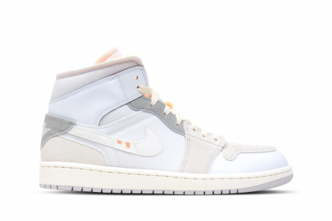 Air Jordan 1 Mid SE Craft Inside Out White Grey