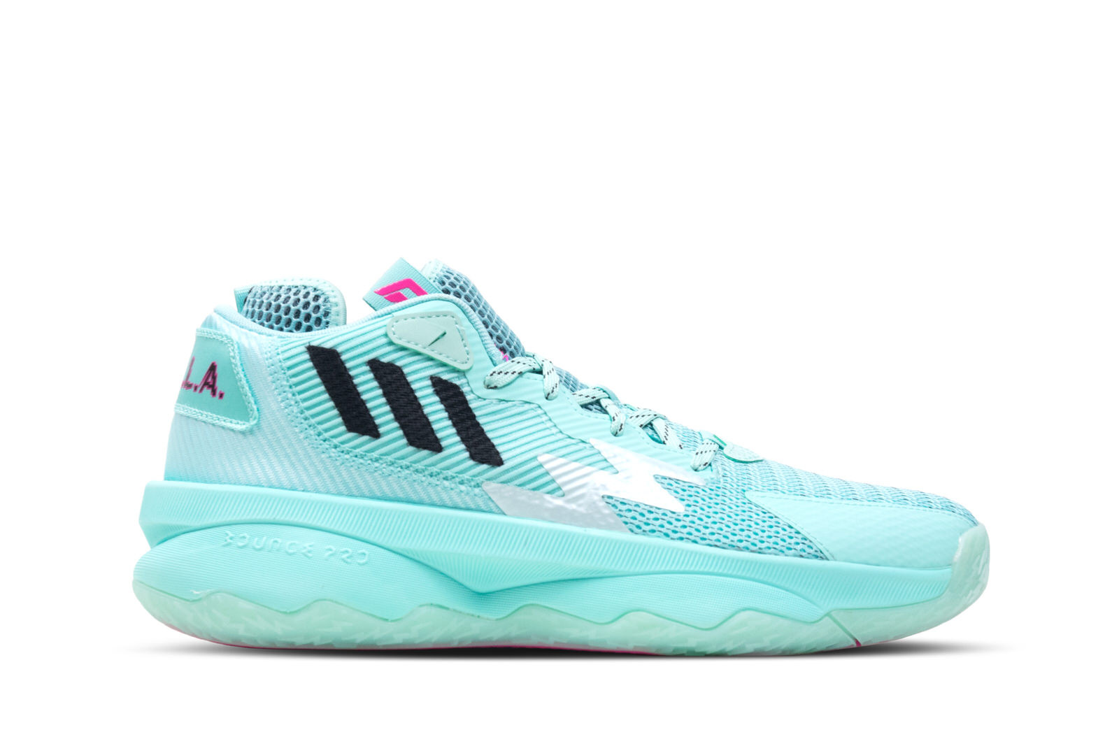 adidas Dame 8 Energy Aqua/Shock Pink GLAB.VN