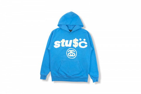 Stussy x CPFM 8 Ball Pigment Dyed Hoodie Blue