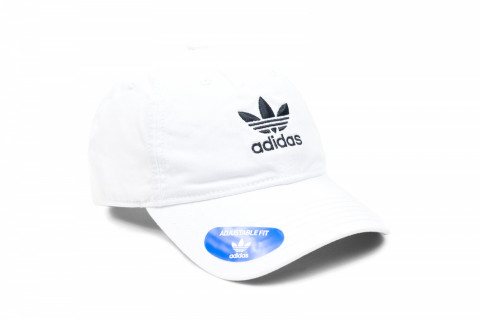 adidas Originals Relaxed Strap-back White / Black Hat adidas Originals Relaxed Strap-back White / Black Hat